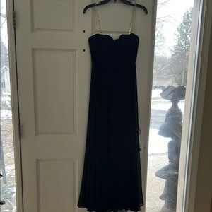 Elegant Black Strapless Dress